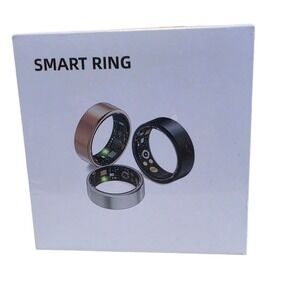 Smart Health R11M‎ Smart Ring Black Stainless Steel Health Tracker Size 10 NEW